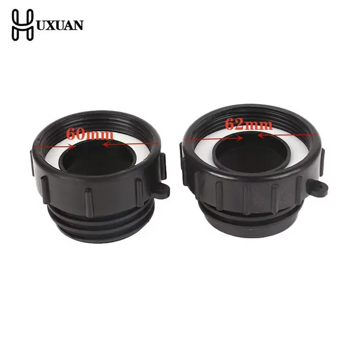 Adaptateur précieux pour conteneur IBC, vanne Schutz, filetage fin 62mm à 60mm, raccords à filetage 