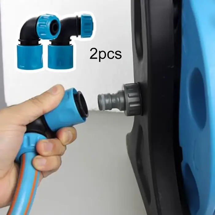 Connecteurs rapides coudés pour tuyau d'arrosage en ABS blanc pour irrigation du jardin et lavage de voiture occasionnels