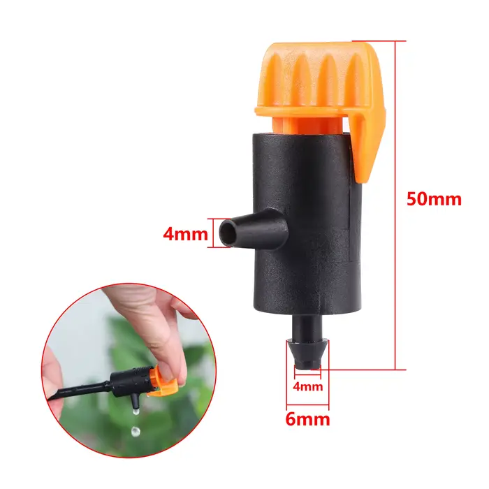 Micro outil d'irrigation goutte-à-goutte réglable compensation de pression régulateur d'arrosage de jardin transmetteur pour jardiniers débutants et expérimentés