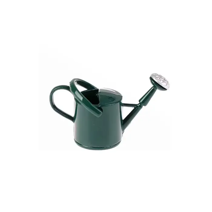 Mini arrosoir en métal, modèle réaliste simulé, arrosoir miniature pour maison de poupée 1/12, arros