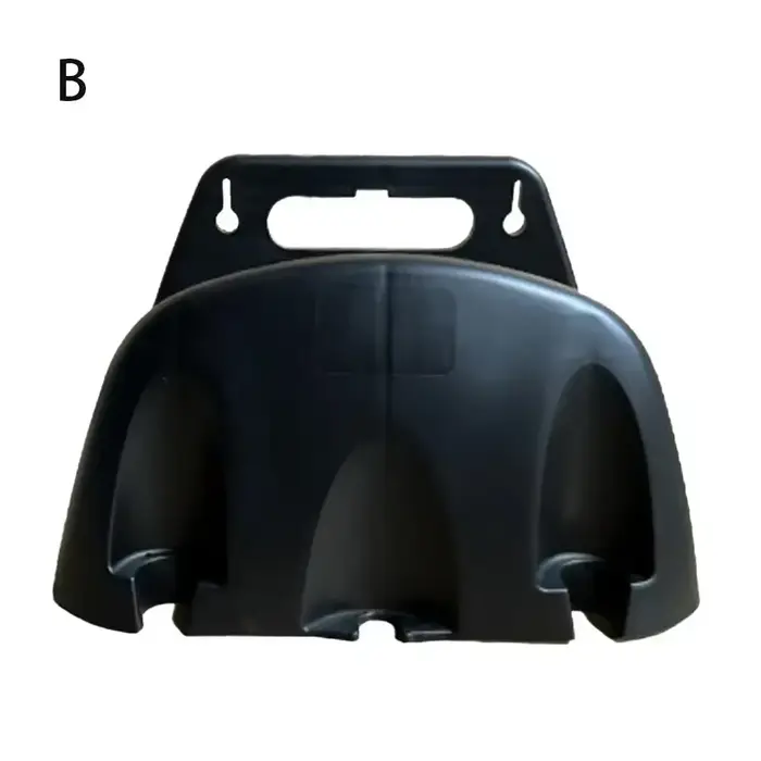 Support de tuyau d'eau de jardin en plastique PP noir facile à installer pour rangement et organisation du jardin