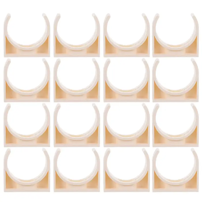 40 attaches en plastique pour tuyaux, clips en PVC en forme de U de 25 mm pour la réparation de cond
