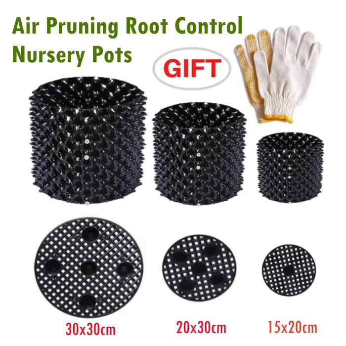 2 paquets de plantes d'élagage à Air, contrôle des racines, Pots de pépinière, conteneur de culture 