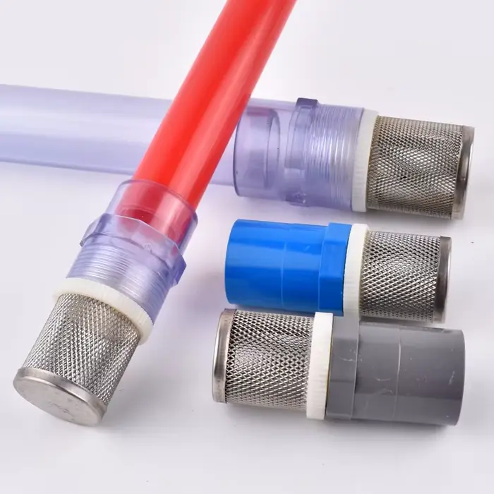 Filtre en acier inoxydable 304 pour irrigation et filtration d'eau de jardin, connecteurs standards PVC, idéal pour aquariophilie et agriculture biologique