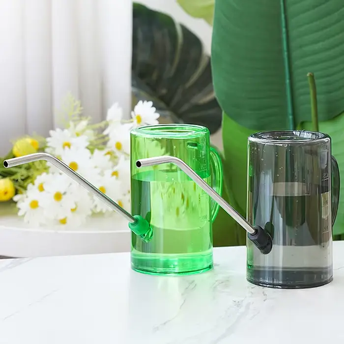 Arrosoir de jardinage avec poignées de grande capacité, bouilloire d'arrosage amovible, acier inoxyd