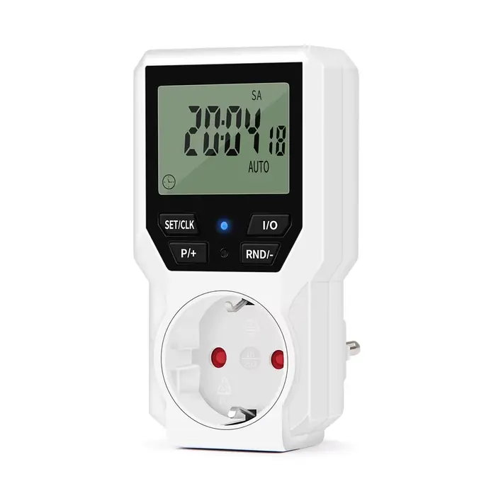 Minuterie numérique programmable UE Timing Socket Outlet Appliance Time Control pour automate domestique et sécurité maximale