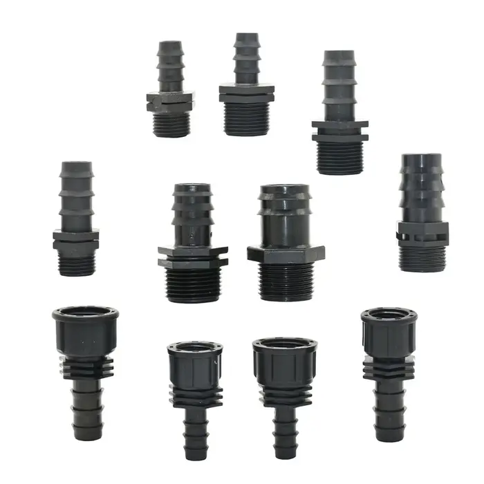 Connecteurs de tuyau d'eau, filetage 1/2 3/4 1 pouce à 16mm 20mm 25mm 32mm, 1/2 3/4 1 ", Tube Pe, 4 