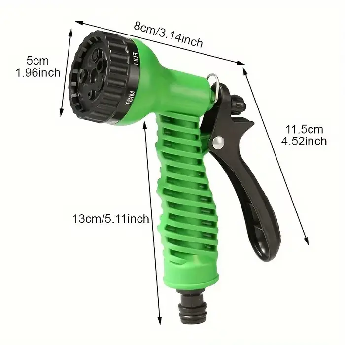 Tuyau d'arrosage extensible, multifonctionnel pour le lavage de voitures, le bain des animaux domest