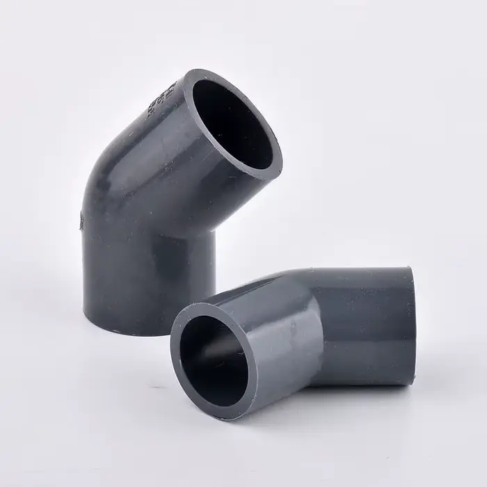 Connecteur de tuyau en PVC gris, raccords de joint de tuyau d'eau d'irrigation, té coudé droit, pois
