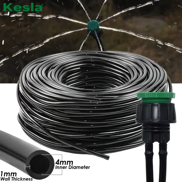 Tuyau d'arrosage KESLA enroulable 5m-50m avec connecteurs 1/2 et 3/4 pour jardinage irrigation serre système d'irrigation jardin occaions spéciales