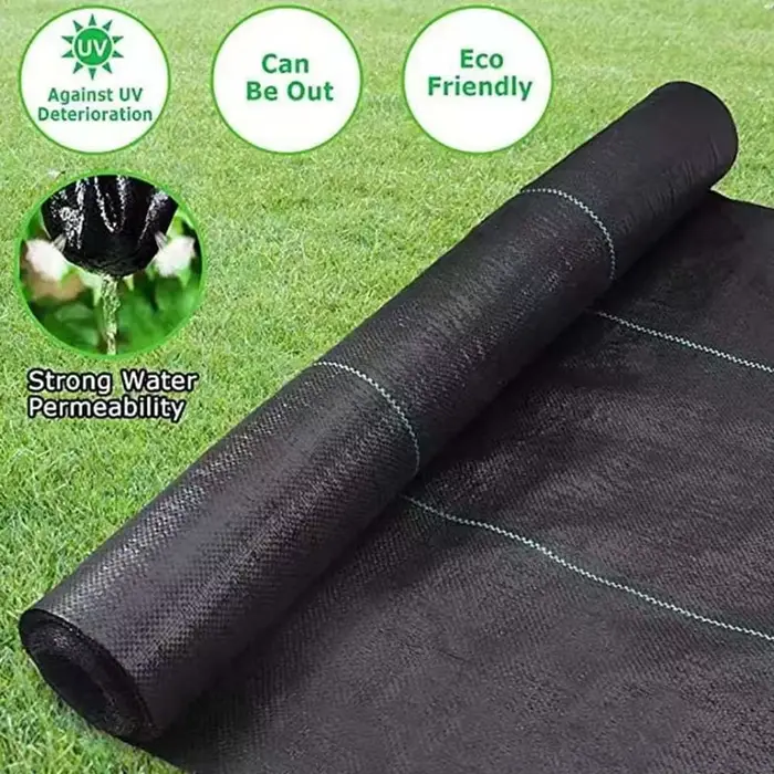 Tapis de jardinage sur route robuste en tissu, barrière contre les mauvaises herbes, polypropylène