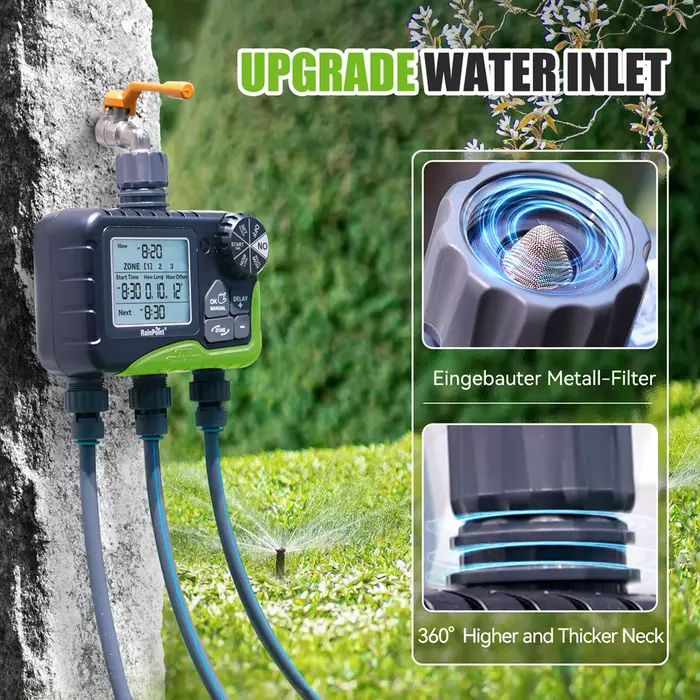 Minuterie d'irrigation automatique Programmable à 3 zones