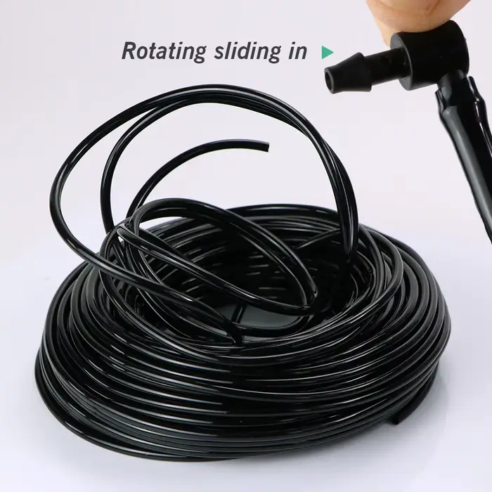 Tuyau d'arrosage goutte-à-goutte en PVC pour plantes, 10m-100m, 1/8 en effet 1/4, 3/8 en effet, micro tube d'irrigation noir, système d'arrosage, 3mm, 5mm, 4mm, 7mm, 8mm, 11mm