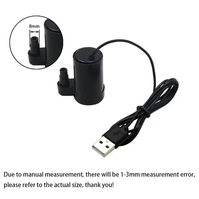 Mini pompe Submersible Ultra silencieuse DC 5V USB, moteur sans balais, réservoir de poissons hydrop