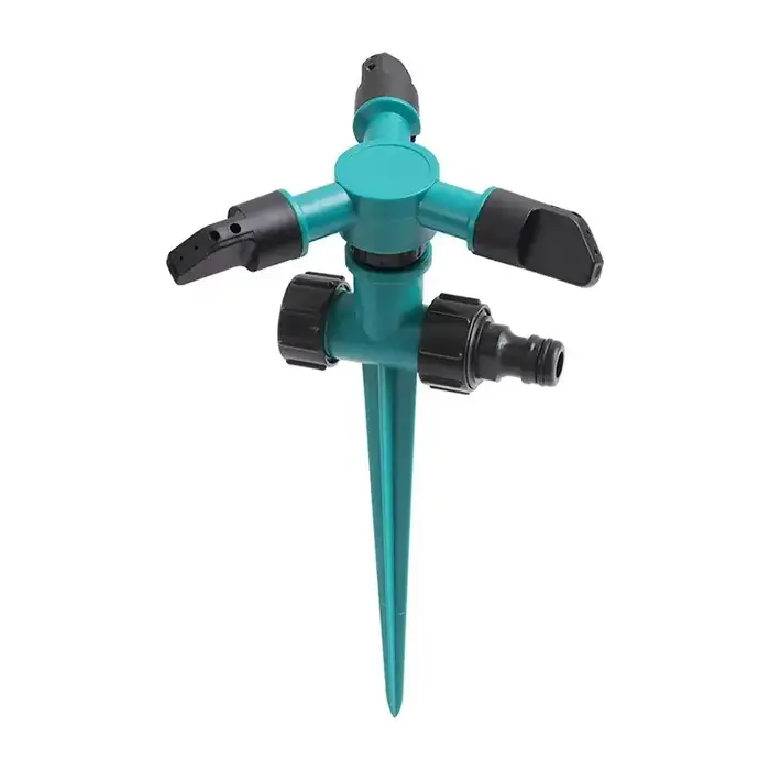 Système d'irrigation professionnel 360 degrés arroseur de jardin avec pulvérisation réglable économie d'eau base en plastique robuste pour pelouses et plantes