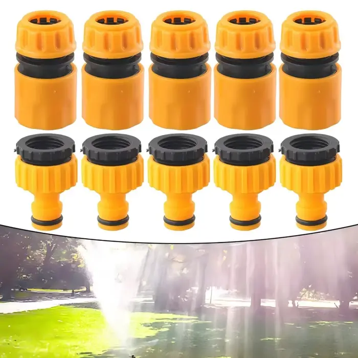 Connecteurs d'eau de jardin en plastique pour irrigation rapide de 3/4 et 1/2 pouces pour système d'irrigation robuste et efficace jardin occasions spéciales