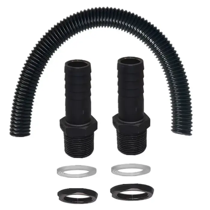 Kit de récupération d'eau de pluie série Rainwater Butt avec raccords filetés 3/4 et accessoires pour systèmes de