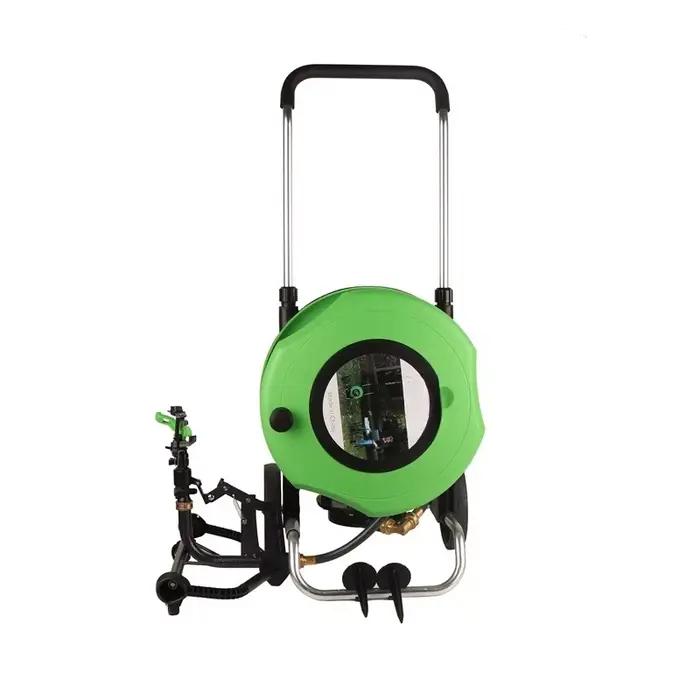 Irrigation 2ème génération 20m arroseur agricole automatique en acier métal tuyau d'arrosage bobine