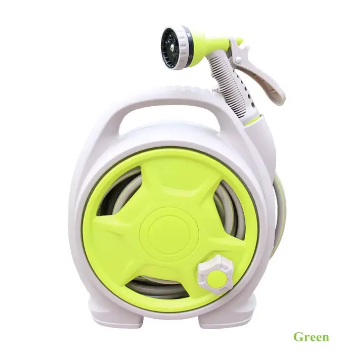 Mini chariot de dévidoir de tuyau de jardin portable, ensemble de odorde pulvérisation d'eau, stocka