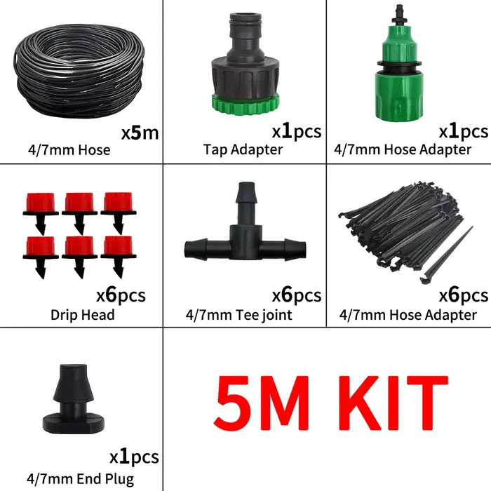 Micro système d'irrigation goutte-à-goutte Portable 20M
