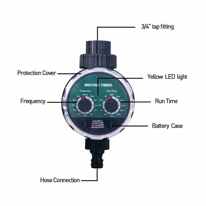 Vanne à bille Aqualin minuterie d'arrosage secondes électronique automatique contrôleur jardin domestique occasionnels arrosage facile installation économique durable