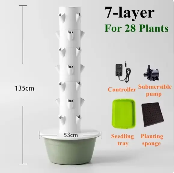 Tour hydroponique verticale pour la maison, équipement de Culture sans sol, système hydroponique, ja