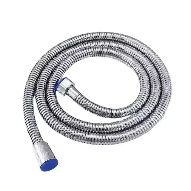 Tuyau nouveau tuyau d'arrosage tuyau d'eau de jardin Flexible SUS304 tuyaux de douche noir accessoires salle de bains 1.5/2M Extension extensible