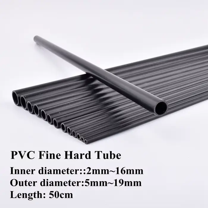 Tuyau d'eau en PVC noir ID 2mm-16mm