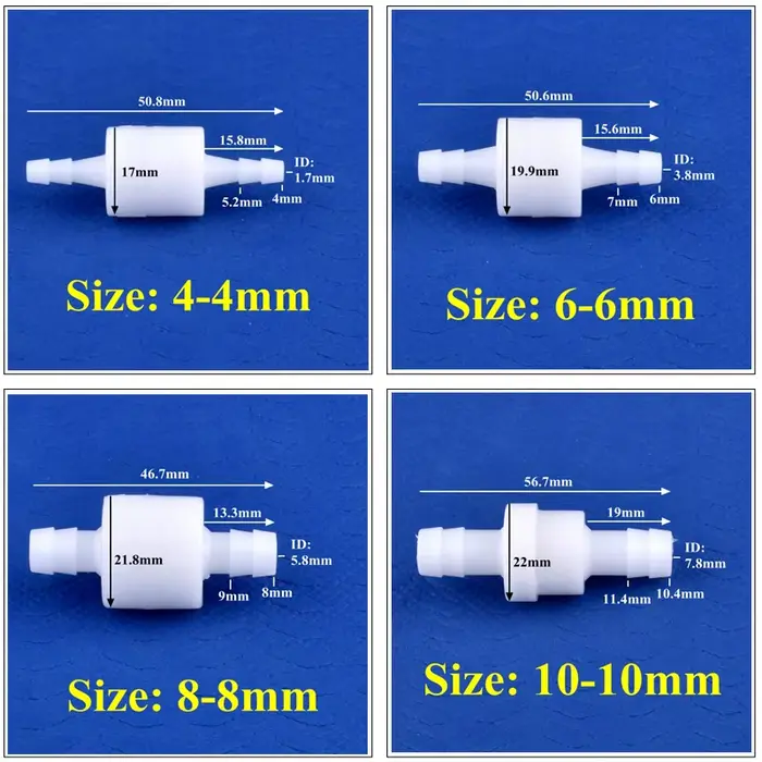 Valve anti-retour POM 4 ~ 12mm, 1 à 100 pièces, tuyau d'irrigation goutte à goutte, Joint pagode, Va
