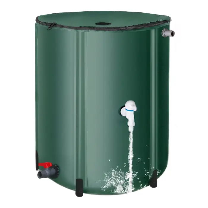 Réservoir de stockage de récupération d'eau de pluie de grande capacité, filtre pliable, impuretés, 