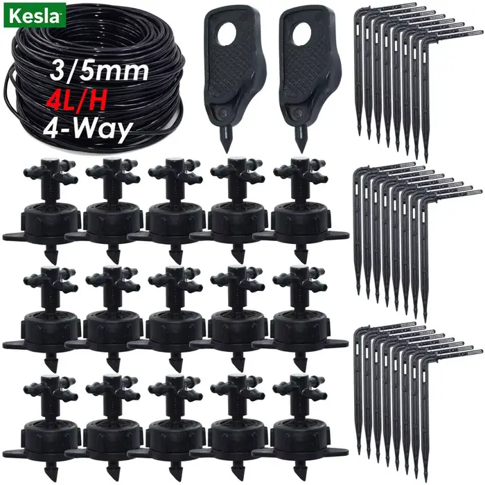 KESLA – système d'irrigation goutte-à-goutte à 4 voies
