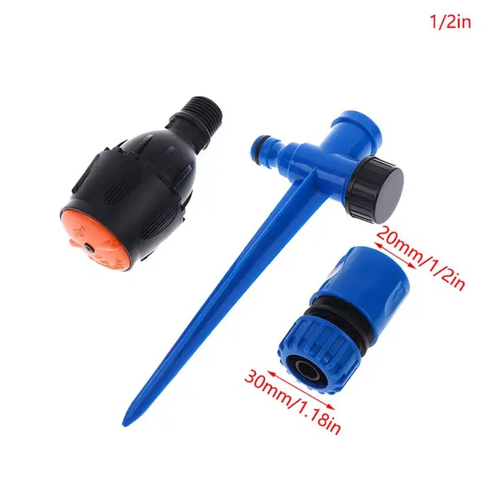Arroseur rotatif automatique 360 degrés pour jardin et pelouse, buse d'arrosage extérieure pour légumes et plantes, dispositif d'irrigation robuste et facile à utiliser pour serres et terrasses