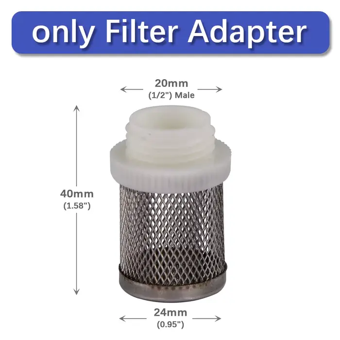 Filtre de tuyau d'irrigation de jardin, 4-19mm, 1/2 pouces, Protection de pompe à eau, réservoir d'a