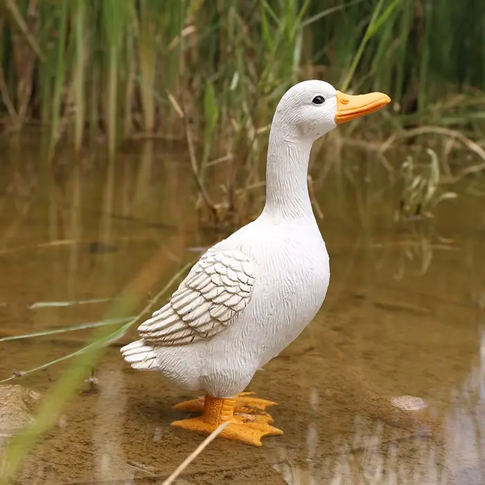 Statues de canard, ornement de paysage, modèle de Simulation d'animaux de ferme, jouet, poulet, cana