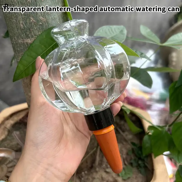 Dispositif d'arrosage automatique transparent en forme de lanterne pour plantes en pot, irrigation e