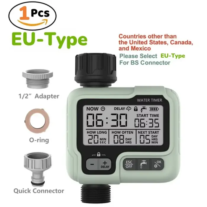 Programmateur d'arrosage automatique intelligent, contrôleur d'irrigation de jardin programmable, sy