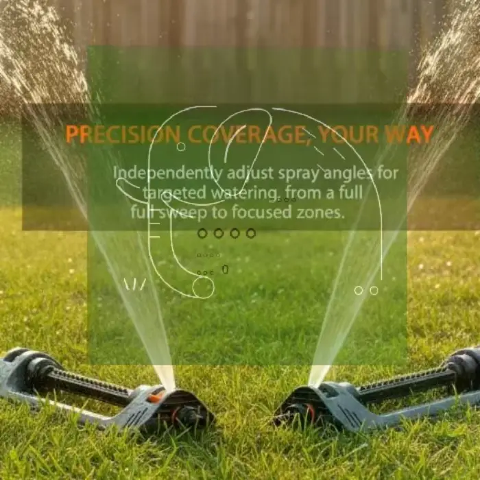 Arroseur de jardin, outil d'irrigation à distribution d'eau efficace, contrôle du débit réglable, mo