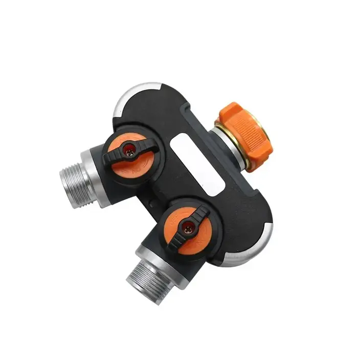 Mathiateurs de robinet d'eau de vanne d'irrigation de jardin, robinet extérieur, 3/4 ", générateur de synchronisation d'eau, distributeur d'arrosage à 2 ou 4 voies