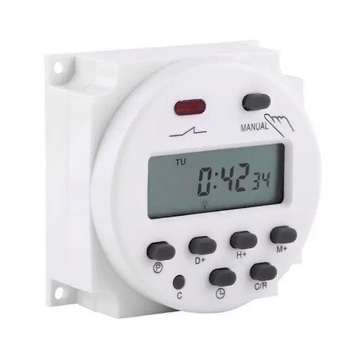 Minuteries numériques DC/AC 12V 16A, écran LCD, 7 jours, minuterie Programmable hebdomadaire, contrô