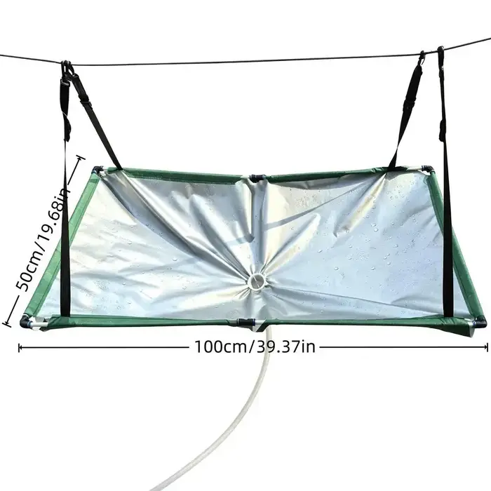 Collecteur d'eau de pluie pour jardin, tissu de récupération d'eau avec tuyau, filtre attrape-pluie pour pelouse, extérieur, jardin, balcon, camping