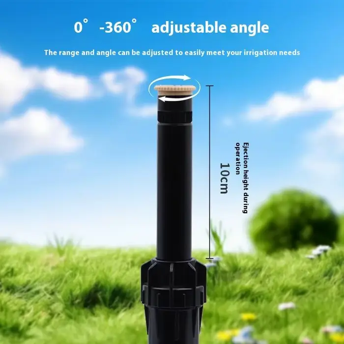 Automatique 360 ° Arroseur encastré de type élévateur pour l'irrigation des pelouses avec buse à jet dispersé à