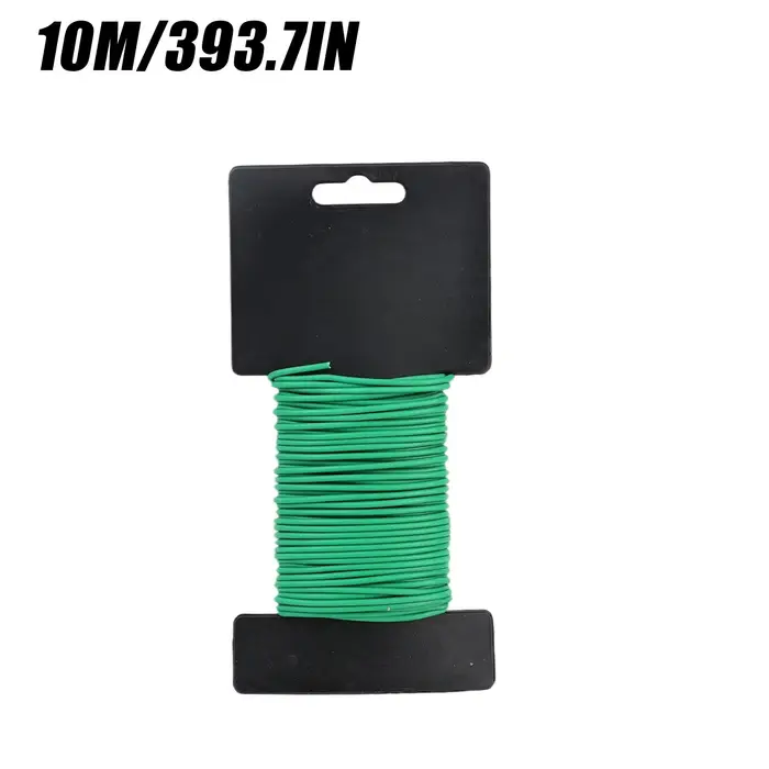 Fil de jardinage vert réutilisable 50/10M – Fil souple pour plantes, attache flexible pour jardin do