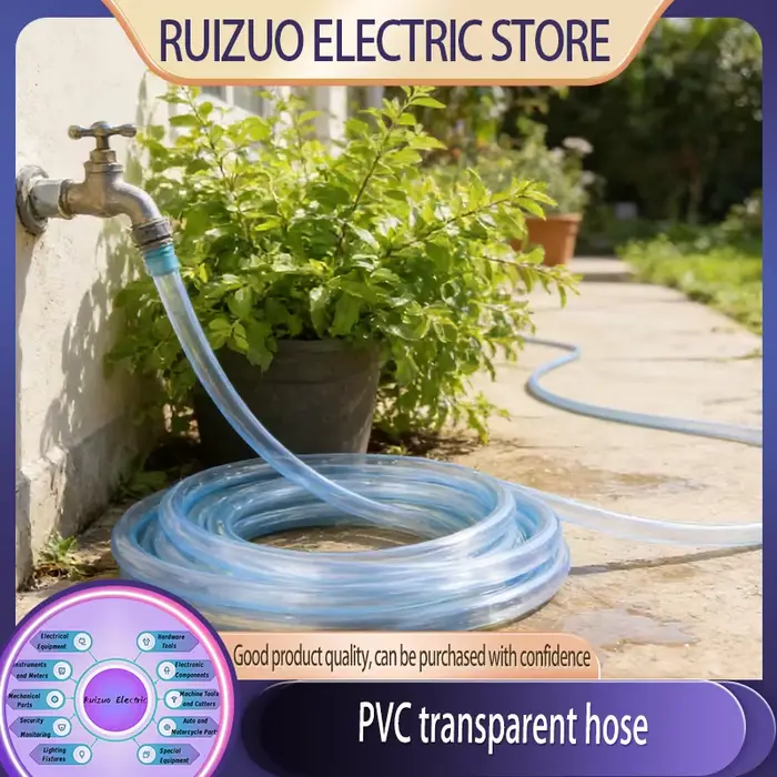 Tuyau d'eau en plastique Durable, tuyau Transparent en PVC de haute qualité de 1 à 10m pour l'irriga
