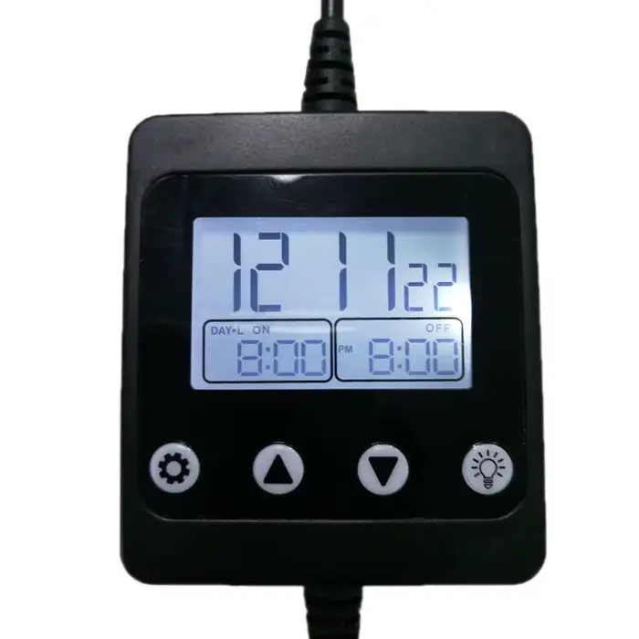 Minuterie et variateur de lumière d'aquarium, facile à programmer, contrôleur de lampe de réservoir,