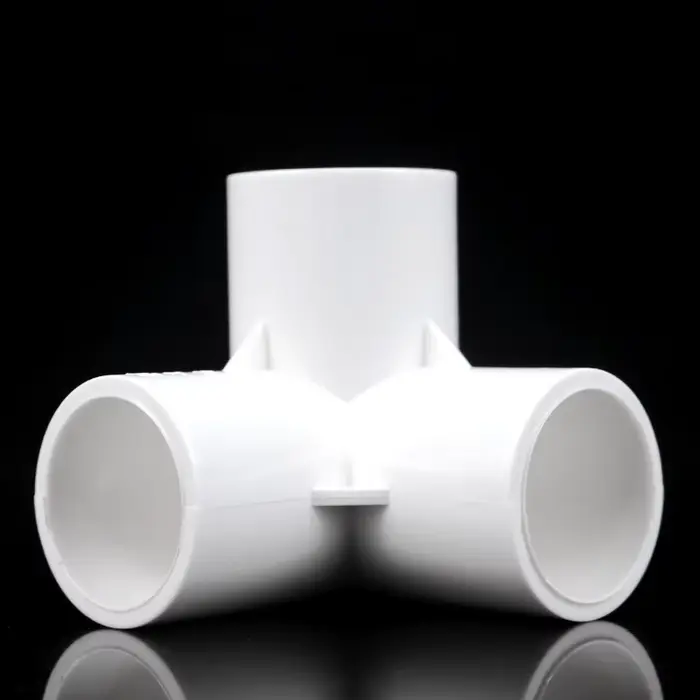 Connecteur de tuyau en PVC 20/25/32/40/50mm, coude droit, Joints transversales en T, adaptateur de t