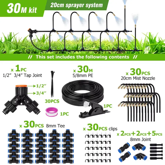 Kit de pulvérisation universel à flexion libre