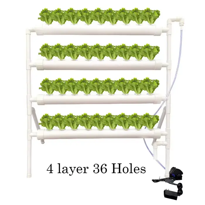 Kit de culture hydroponique pour plantes à 36 sols, pots de pépinière, culture antiparasitaire sans 