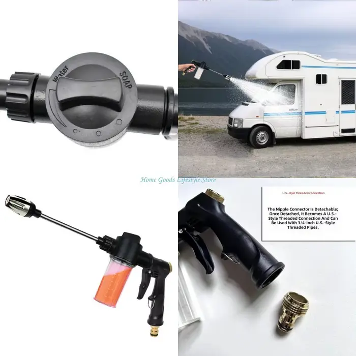 Buse tuyau d'arrosage rotative à 360 degrés E74E, avec 3 modes pulvérisation pour l'entretien des pl