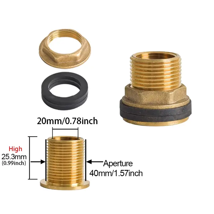Filtre d'arrosage de 1/2 pouces pour adaptateur de robinet de réservoir IBC S60 tonnes Joint de bari