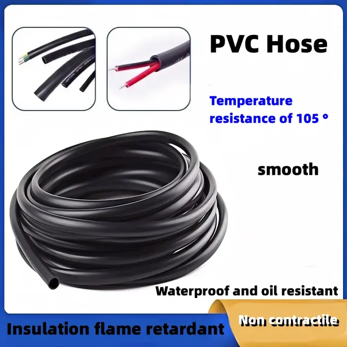 1 M/3 M/5 M TUBE PVC noir gaine PVC Flexible
